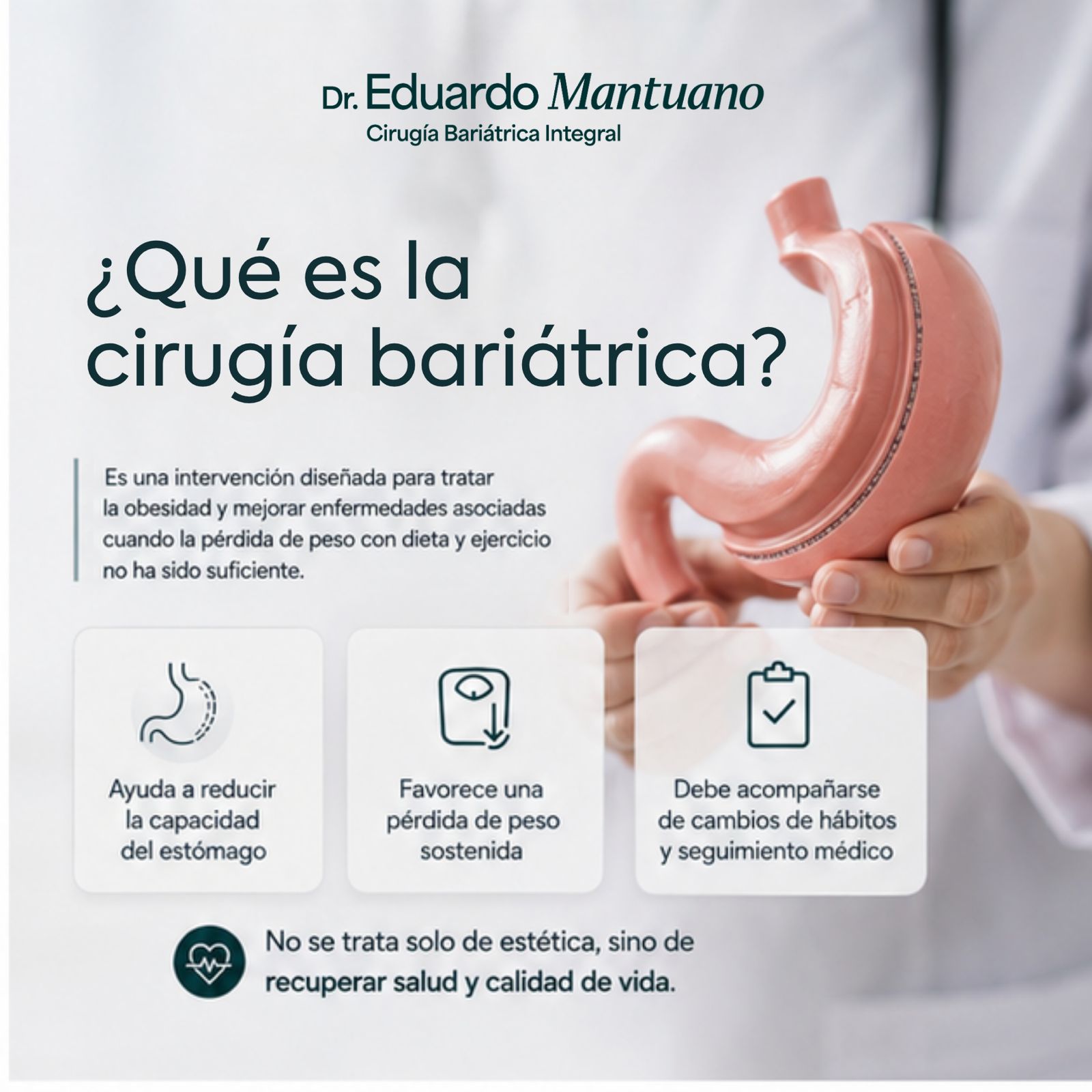 Infografía: qué es la cirugía bariátrica y en qué ayuda